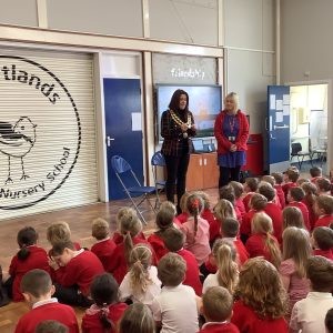 Local schools Coronation coin presentation